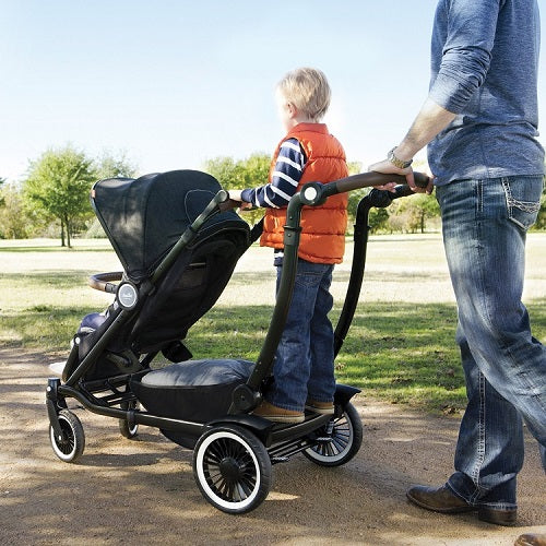 Austlen Entourage Best Single to Double Stroller and Best Sit and Stand Stroller for Infant and Toddler and Best Double Stroller for Big Kids
